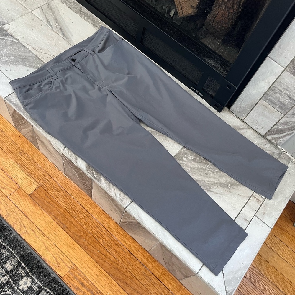 Lululemon ABC Pants 38x29 Gray 5 Pocket Stretch Casual - Picture 6 of 6